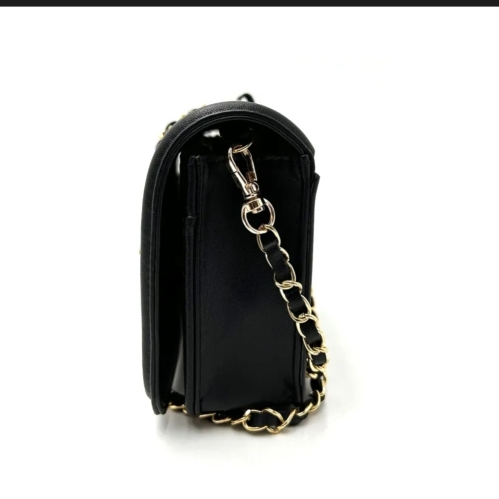 Elegant Black Quilted Chain Bag - Picture 6 of 16
